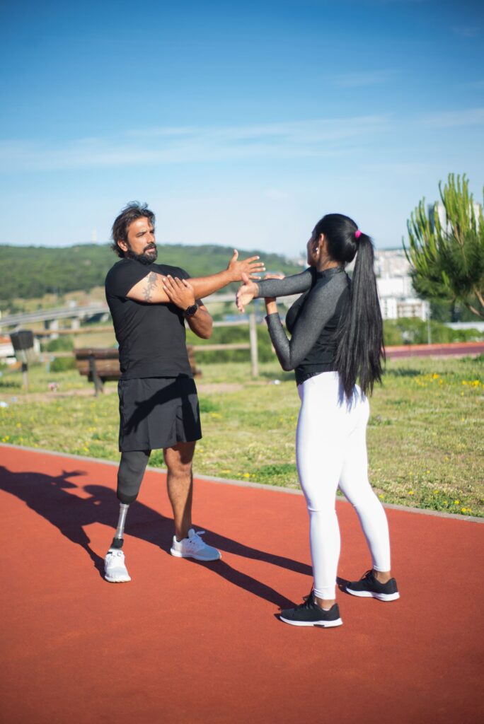 Fitness training met een personal trainer